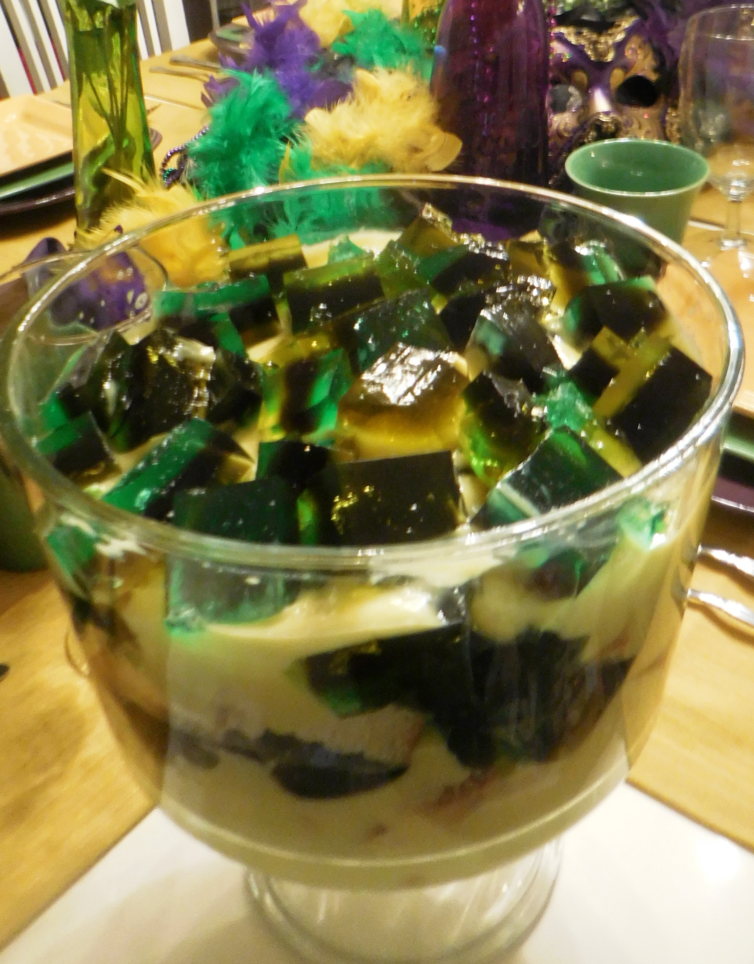 Jeweled Mardi Gras Pudding Recipe
